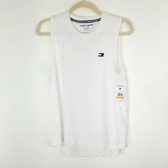 *NEW* TOMMY HILFIGER White Sport Tank, size Small - Picture 1 of 7